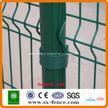 Clôture de fil enduite de PVC vert